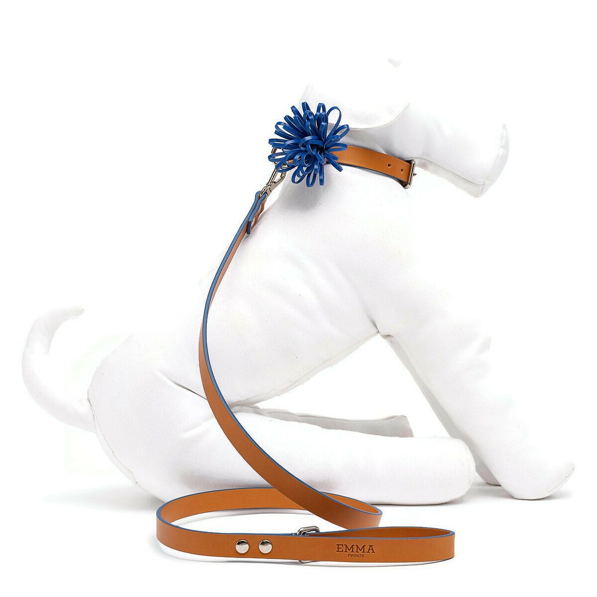 Cobalt Anemone Dog Collar