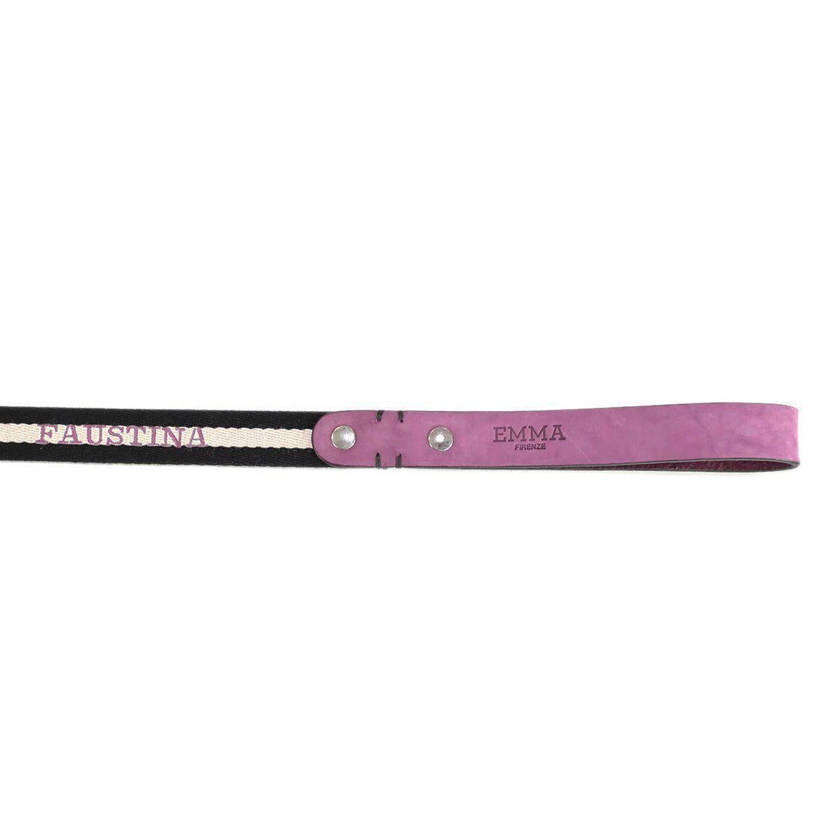 Nubuck Fuchsia Dog Leash